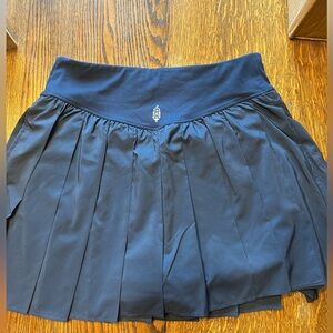 FP Movement by Free People Navy Pleated Active Mini Skirt